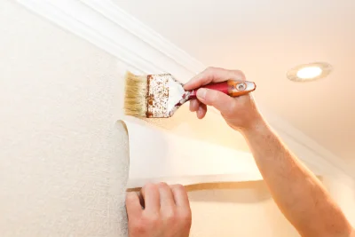Pose de papier peint à Saint-Georges-de-Baroille — revêtements muraux et toiles de verre